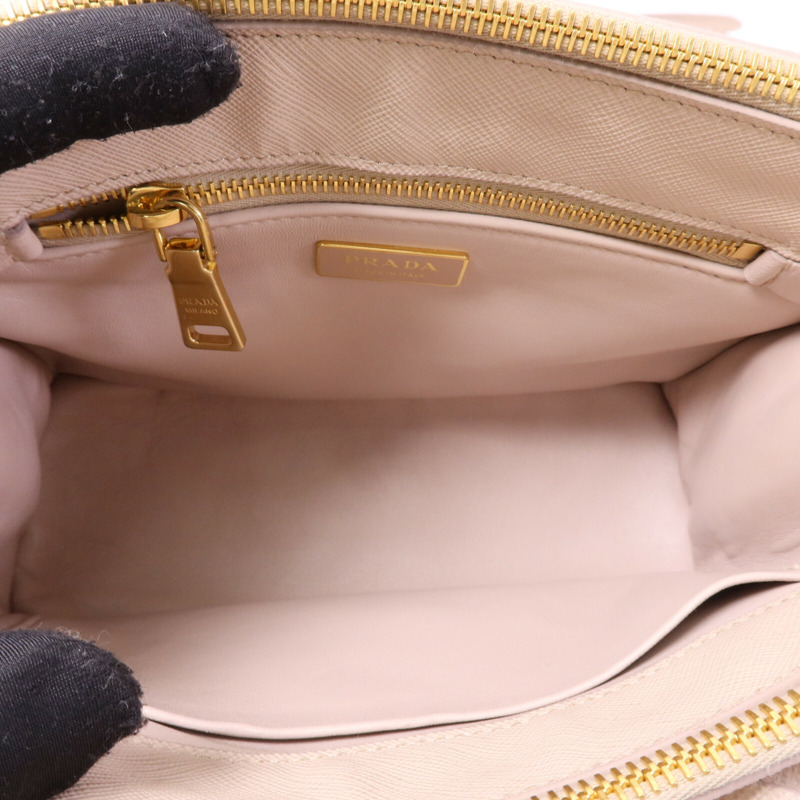 PRADA 牛皮皮革Galleria Saffiano金扣手挽肩背兩用袋-4