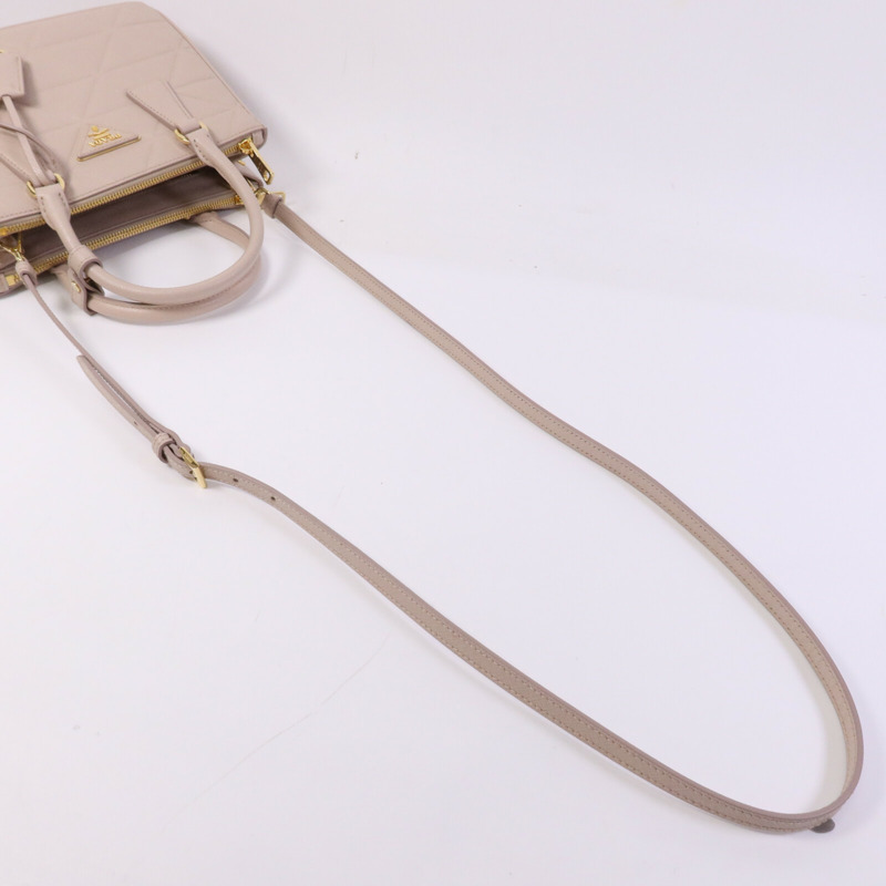 PRADA 牛皮皮革Galleria Saffiano金扣手挽肩背兩用袋-8
