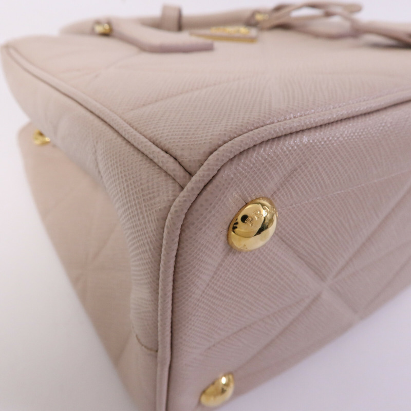 PRADA 牛皮皮革Galleria Saffiano金扣手挽肩背兩用袋-11