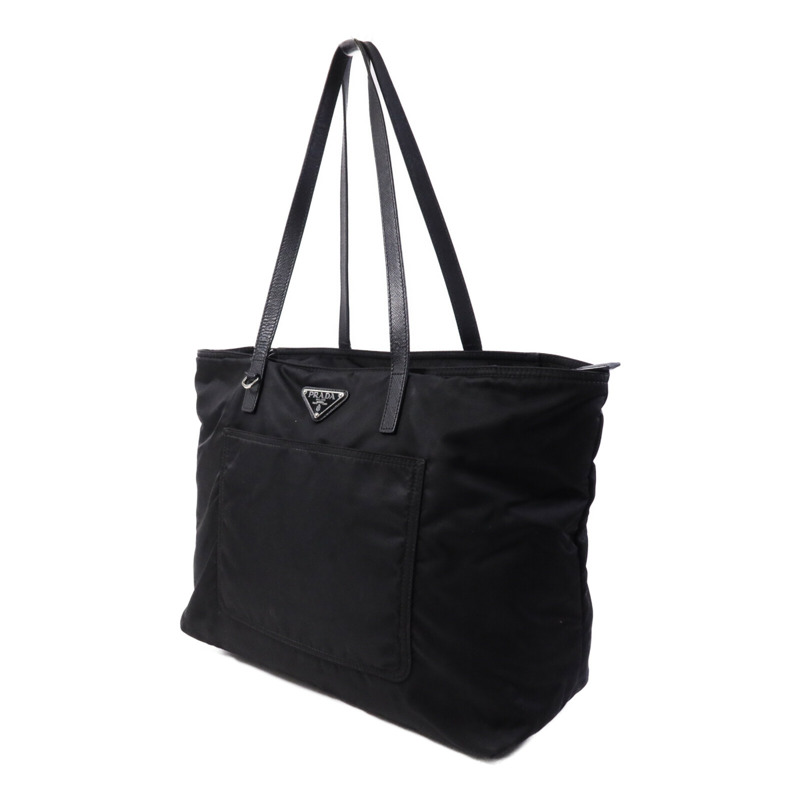 PRADA 尼龍Tote Bag銀扣手挽袋-2