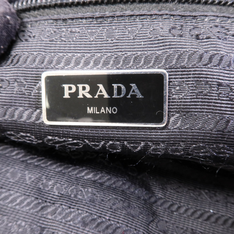 PRADA 尼龍Tote Bag銀扣手挽袋-5
