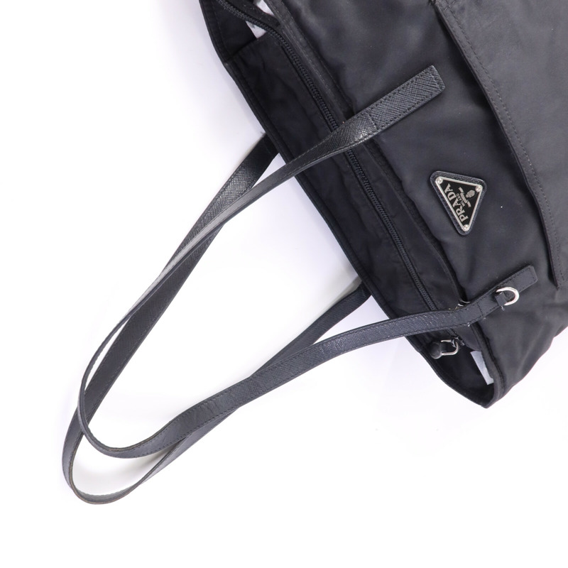 PRADA 尼龍Tote Bag銀扣手挽袋-8