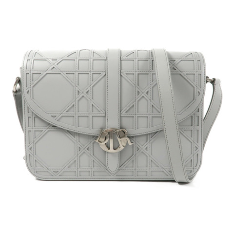 Dior 牛皮皮革Shoulder Bag銀扣肩背袋