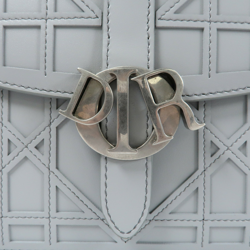 Dior 牛皮皮革Shoulder Bag銀扣肩背袋-7