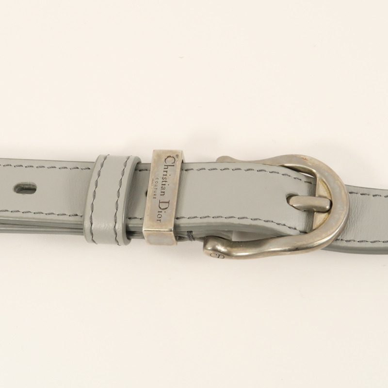 Dior 牛皮皮革Shoulder Bag銀扣肩背袋-9