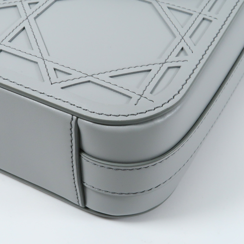 Dior 牛皮皮革Shoulder Bag銀扣肩背袋-12