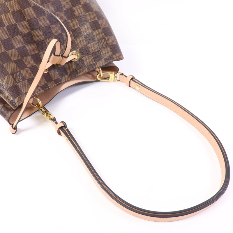 LOUIS VUITTON Damier NeoNoe金扣肩背袋-7