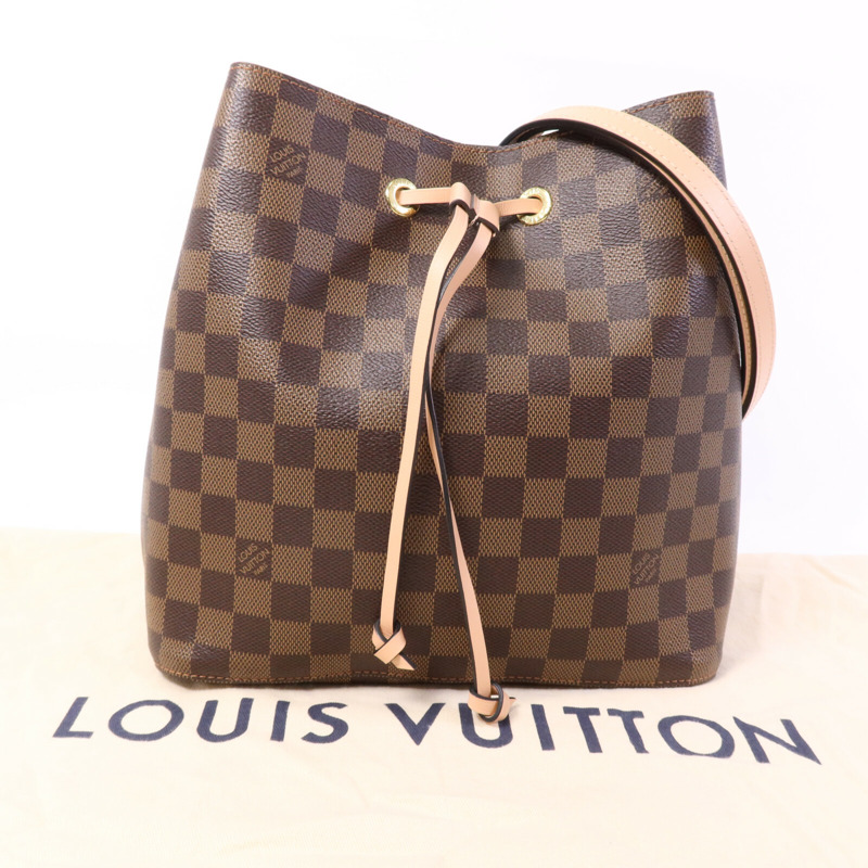 LOUIS VUITTON Damier NeoNoe金扣肩背袋-8