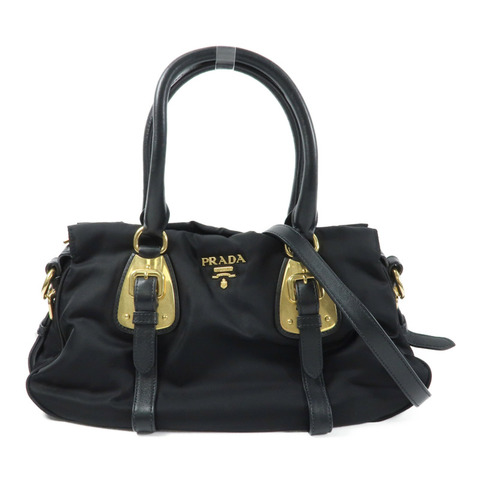 PRADA 尼龍2 Way Shoulder金扣手挽肩背兩用袋