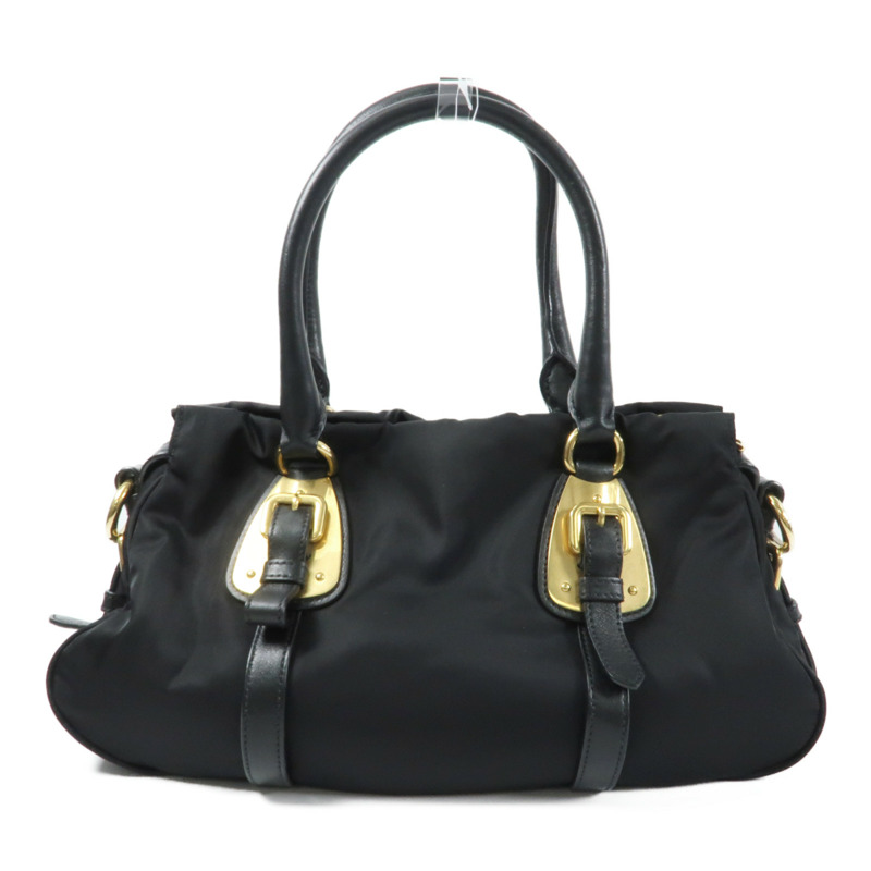 PRADA 尼龍2 Way Shoulder金扣手挽肩背兩用袋-1