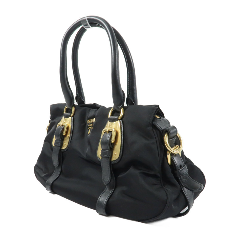 PRADA 尼龍2 Way Shoulder金扣手挽肩背兩用袋-2