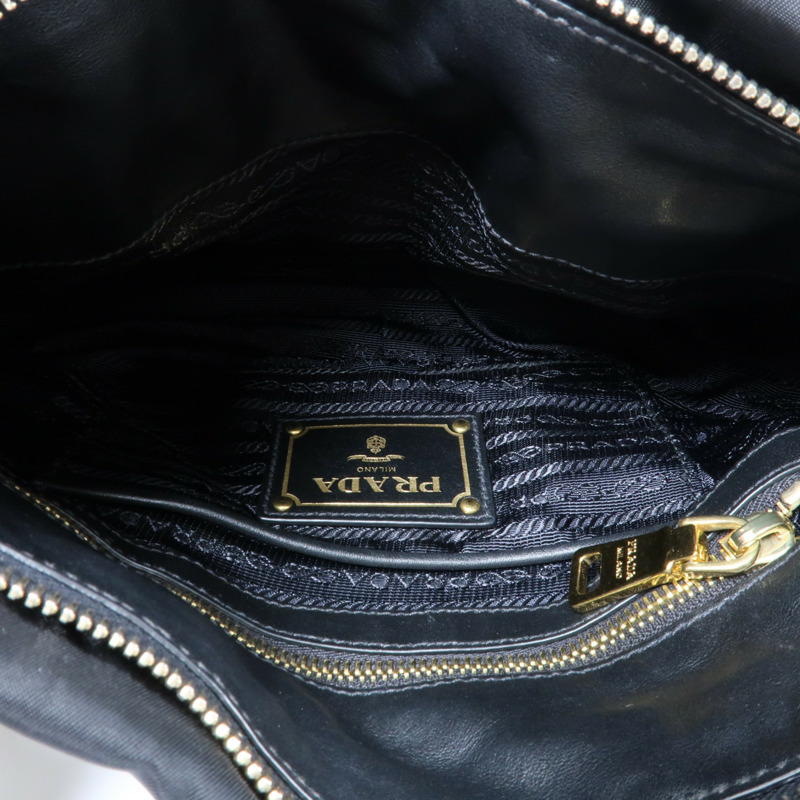 PRADA 尼龍2 Way Shoulder金扣手挽肩背兩用袋-5