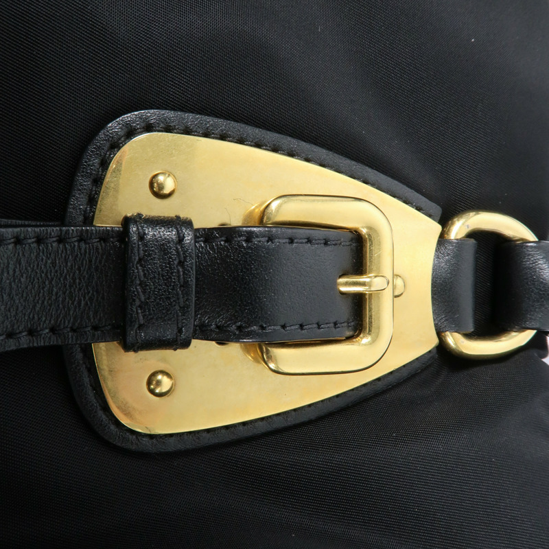 PRADA 尼龍2 Way Shoulder金扣手挽肩背兩用袋-11