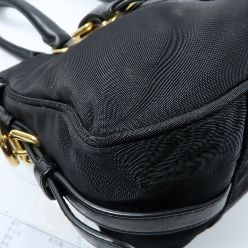 PRADA 尼龍2 Way Shoulder金扣手挽肩背兩用袋-14