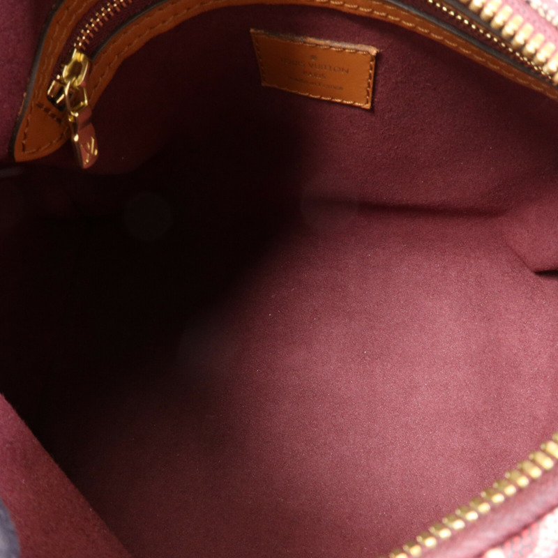 LOUIS VUITTON Jacquard Since 1854 Speedy Bandouliere 25金扣手挽肩背兩用袋-4