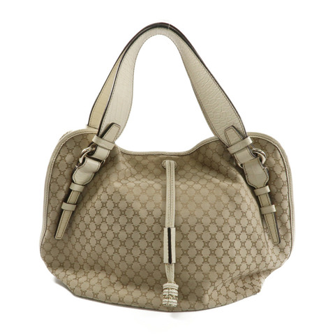 CELINE 帆布/牛皮皮革Bitter Sweet金扣手挽袋