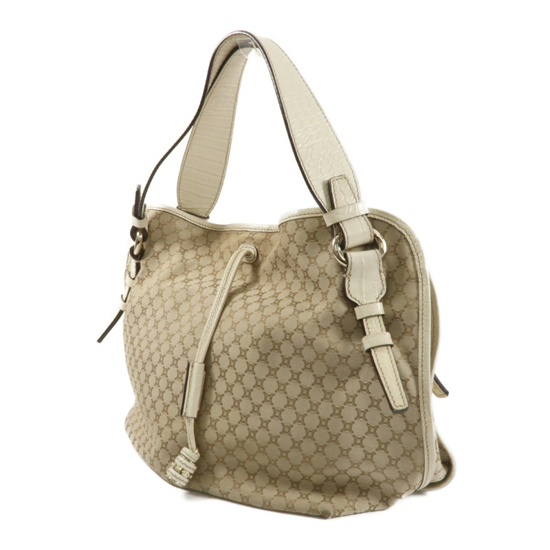 CELINE 帆布/牛皮皮革Bitter Sweet金扣手挽袋-2