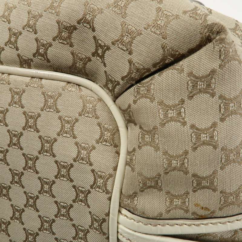 CELINE 帆布/牛皮皮革Bitter Sweet金扣手挽袋-7