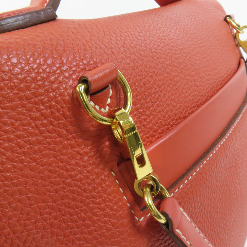 HERMES Togo皮革24/24 29cm金扣手挽肩背兩用袋Sanguine-7