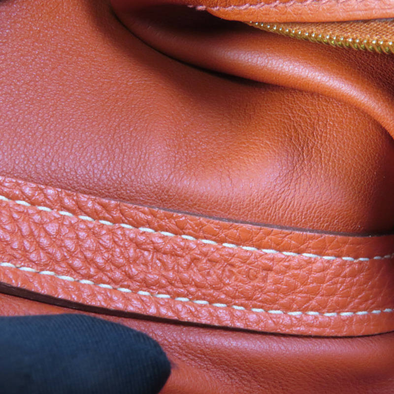 HERMES Togo皮革24/24 29cm金扣手挽肩背兩用袋Sanguine-9