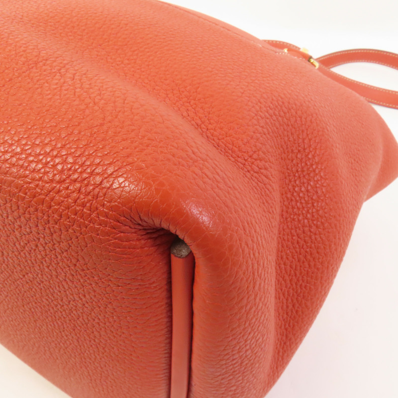 HERMES Togo皮革24/24 29cm金扣手挽肩背兩用袋Sanguine-13
