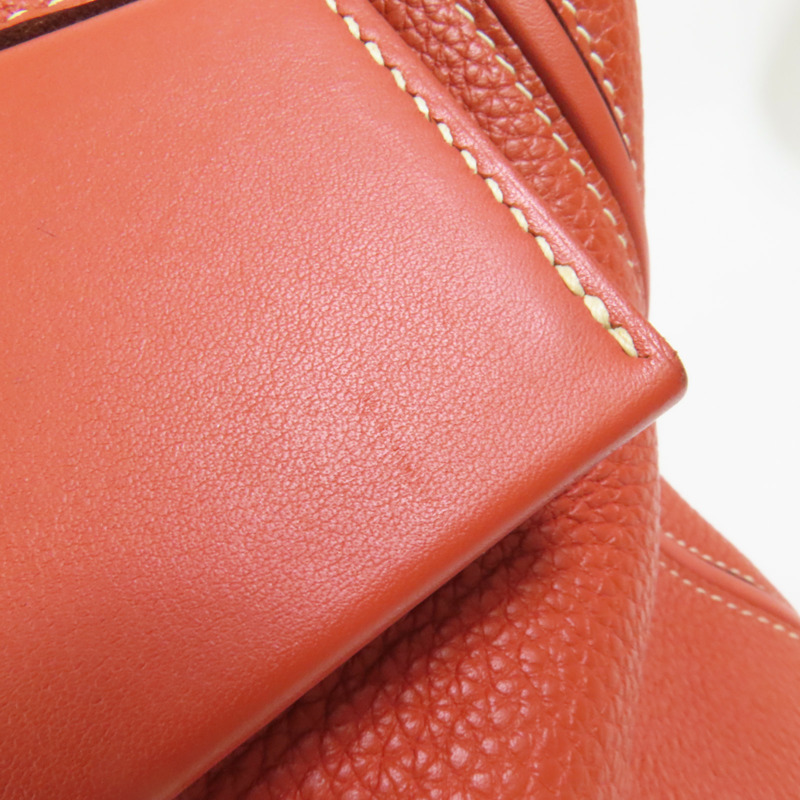 HERMES Togo皮革24/24 29cm金扣手挽肩背兩用袋Sanguine-17