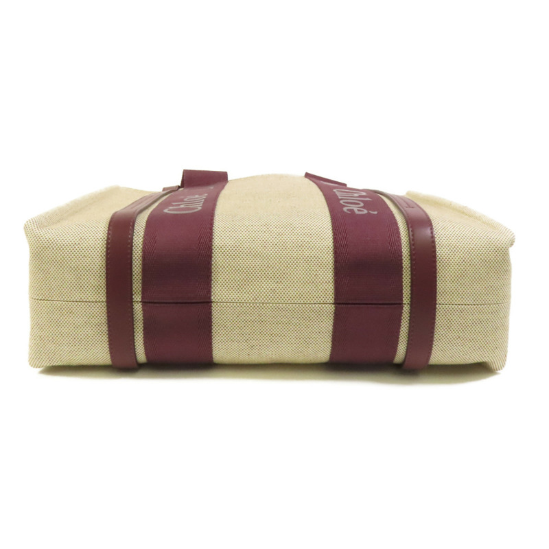 Chloe 帆布Woody Tote Medium肩背袋-3