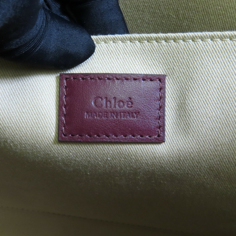 Chloe 帆布Woody Tote Medium肩背袋-7