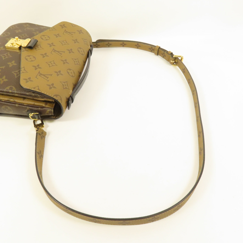 LOUIS VUITTON Monogram Reverse Pochette Metis金扣手挽肩背兩用袋-5