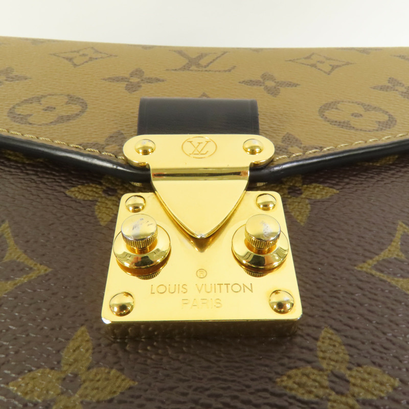 LOUIS VUITTON Monogram Reverse Pochette Metis金扣手挽肩背兩用袋-7