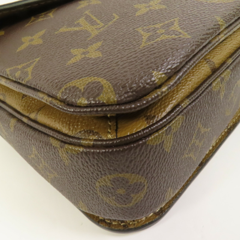LOUIS VUITTON Monogram Reverse Pochette Metis金扣手挽肩背兩用袋-11