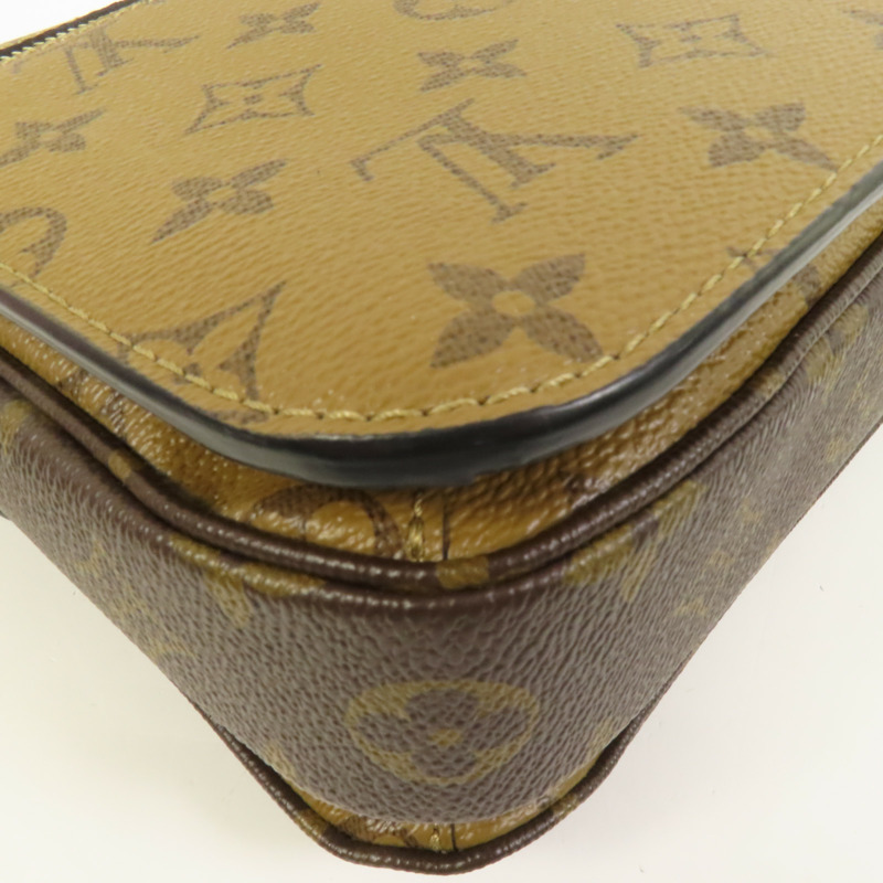 LOUIS VUITTON Monogram Reverse Pochette Metis金扣手挽肩背兩用袋-13