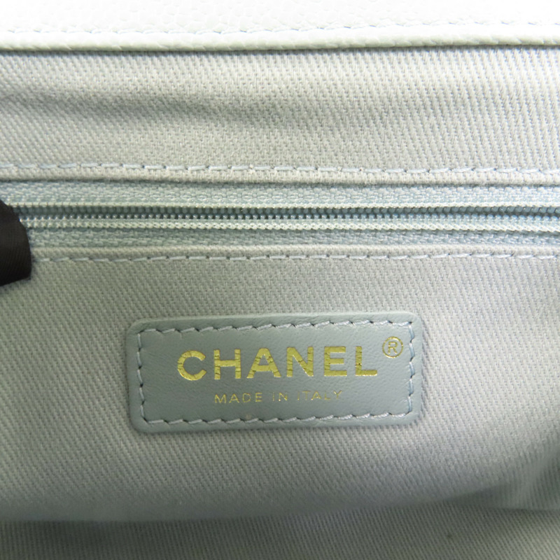 CHANEL 牛皮皮革Business Affinity Small金扣鏈帶手挽肩背兩用袋-7