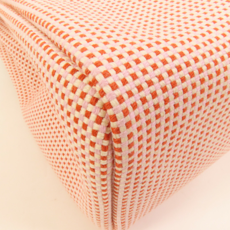 HERMES 帆布Herbag PM銀扣手挽肩背兩用袋Brique-15