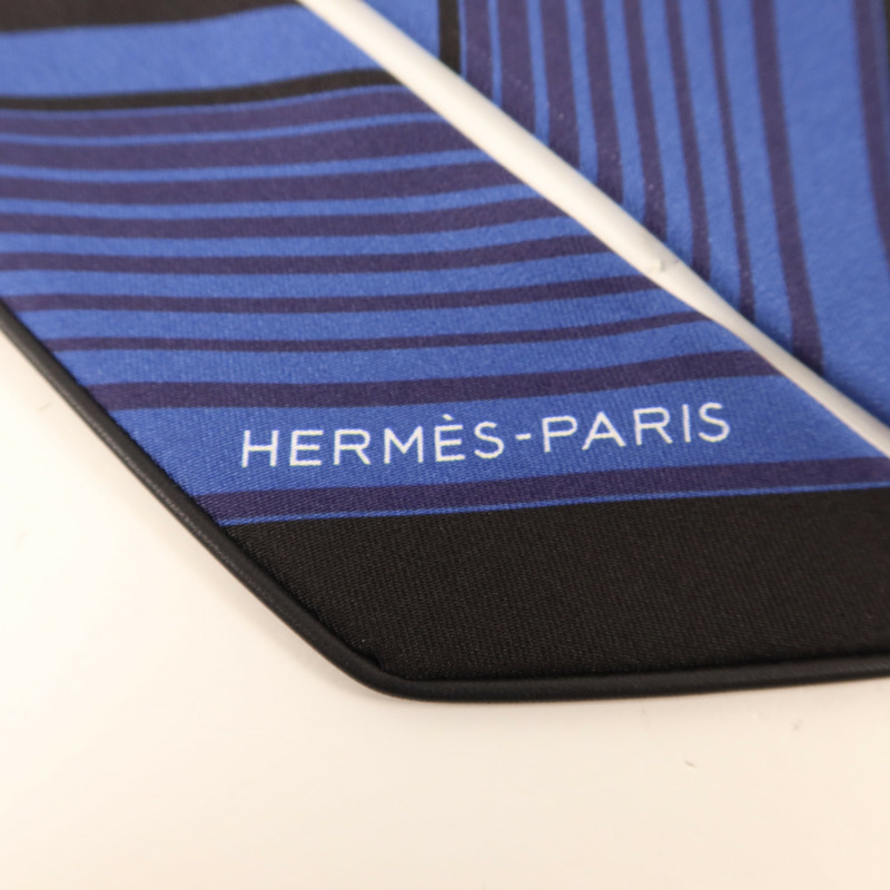 HERMES 絲質Twilly絲巾-4