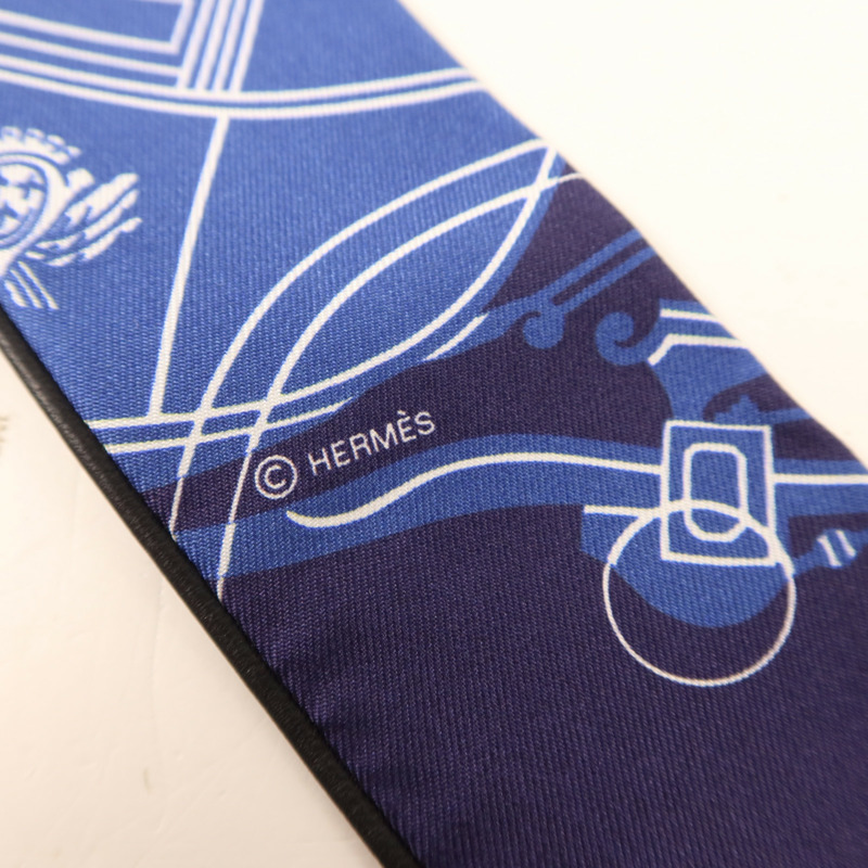 HERMES 絲質Twilly絲巾-5