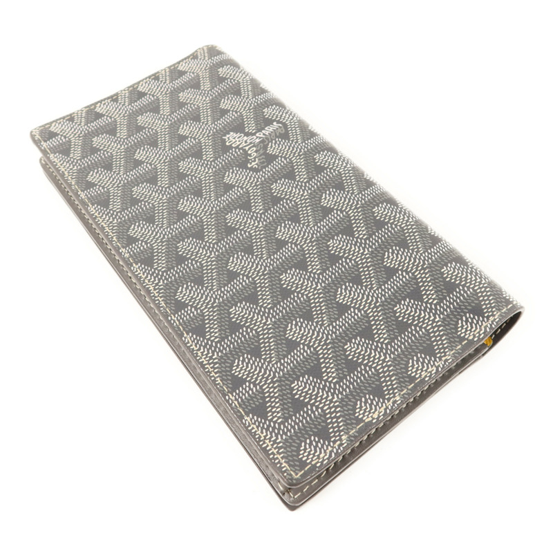 GOYARD 塗層帆布Long Bifold Wallet銀扣長錢包-3