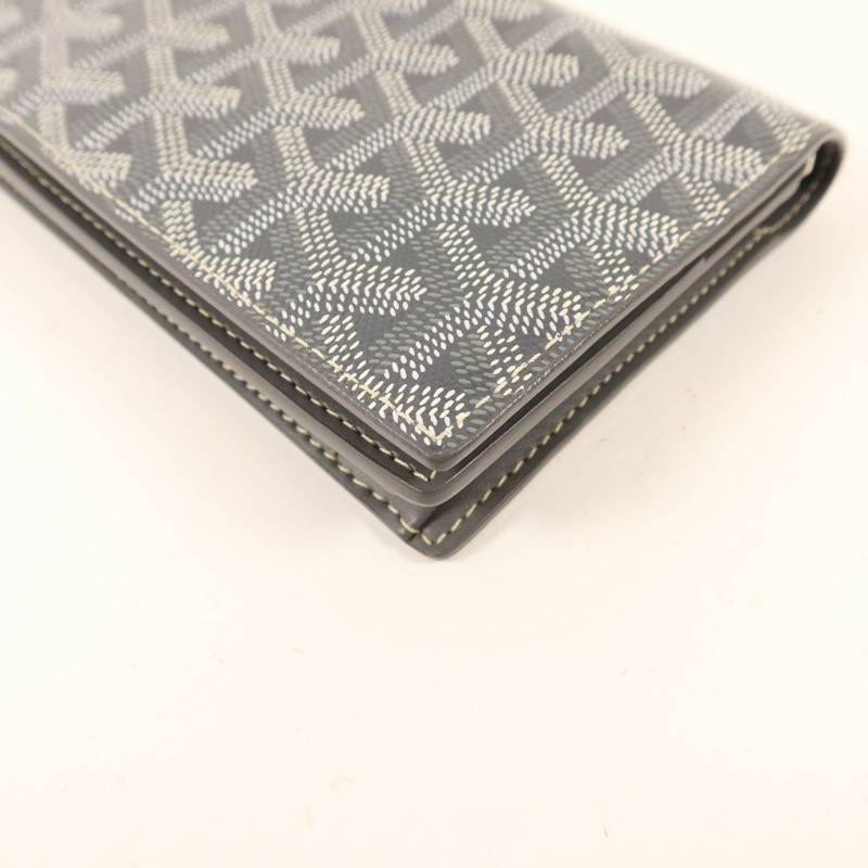 GOYARD 塗層帆布Long Bifold Wallet銀扣長錢包-9