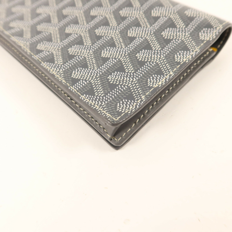 GOYARD 塗層帆布Long Bifold Wallet銀扣長錢包-11