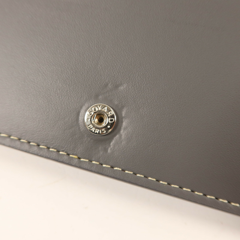 GOYARD 塗層帆布Long Bifold Wallet銀扣長錢包-14