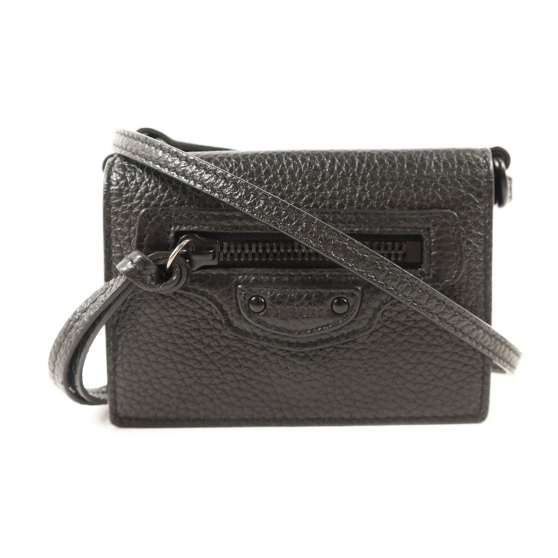 BALENCIAGA 牛皮皮革Mini Neo Classic Wallet Bag肩背袋-0