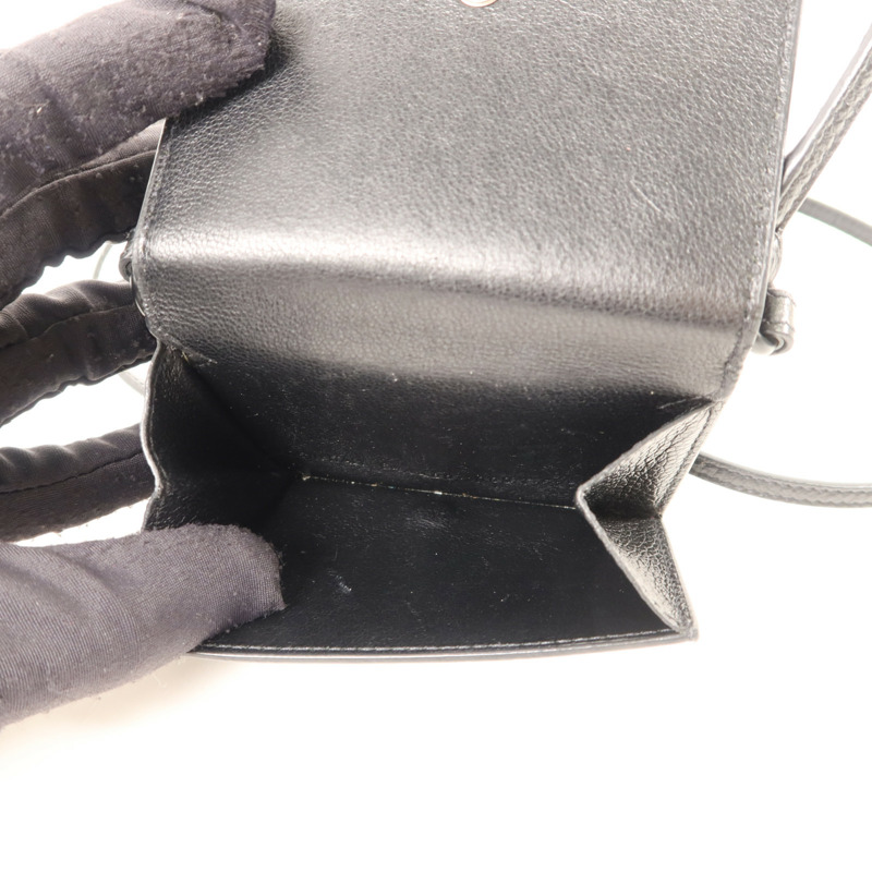 BALENCIAGA 牛皮皮革Mini Neo Classic Wallet Bag肩背袋-4