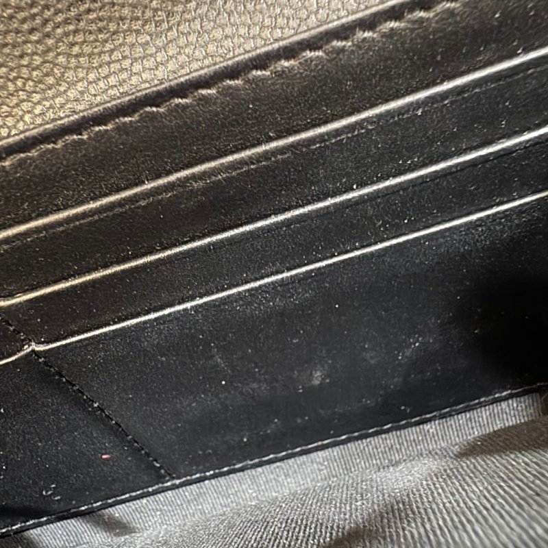 CHANEL BOY 經典菱格紋魚子醬牛黑金長夾-28