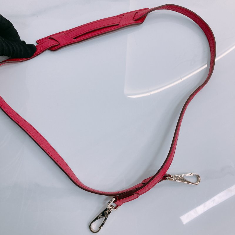 MS0595 Tod's 托德斯 豆豆風格 意大利 牛皮 手提 單肩 紫紅色 金扣 Wave Top Handle Bag Calfskin Purple x GHW-13