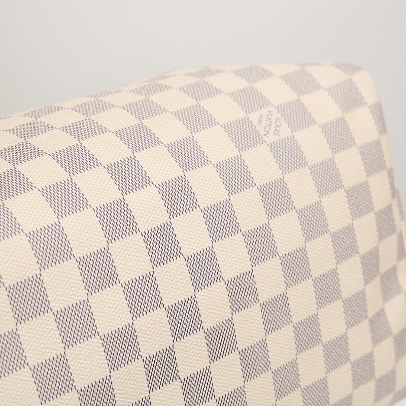 二手Lv Speedy 30 白棋盤格手提款-6