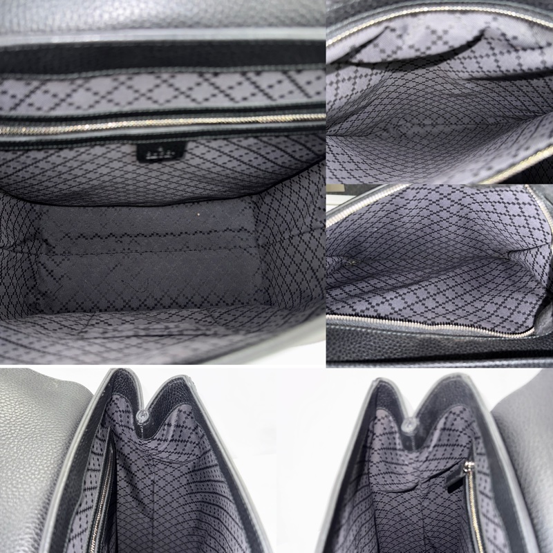 GUCCI 古馳 黑色拼藍色牛皮後背包 406364-5