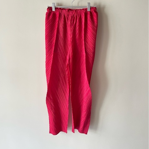 ▪️富貴選物FUGUEI▪️PP  三宅一生 玫瑰粉色 八片斜紋長褲