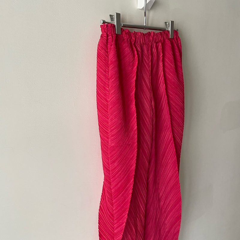 ▪️富貴選物FUGUEI▪️PP 三宅一生 玫瑰粉色 八片斜紋長褲-6