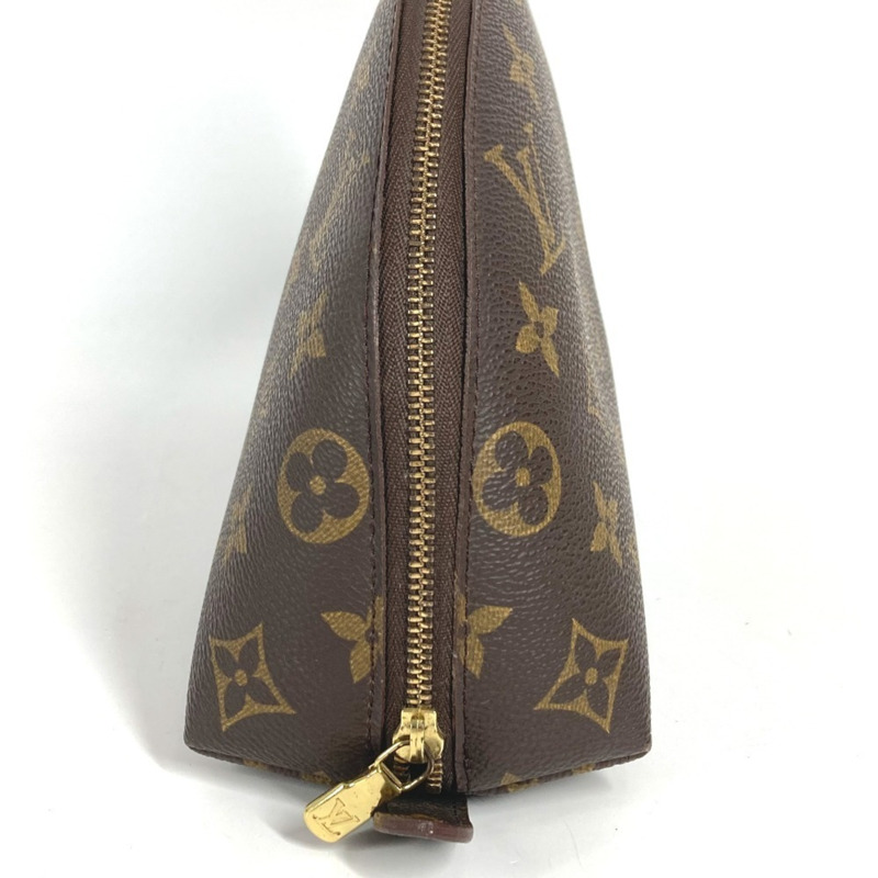 路易威登 M47520 Monogram Trousse Demi Ronde 化妝包 旅行多功能化妝帆布女士棕色-5
