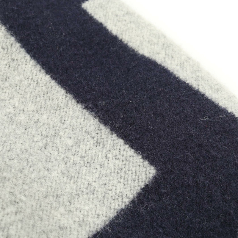 路易威登 Anaplana 冬季體育場夾克 其他羊毛羊絨灰色海軍藍灰色 男士二手-7